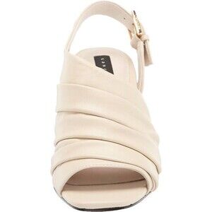 NEW Sanctuary Regal Asymmetric Soft Leather Sandal Bone Cream Size 9.5 M